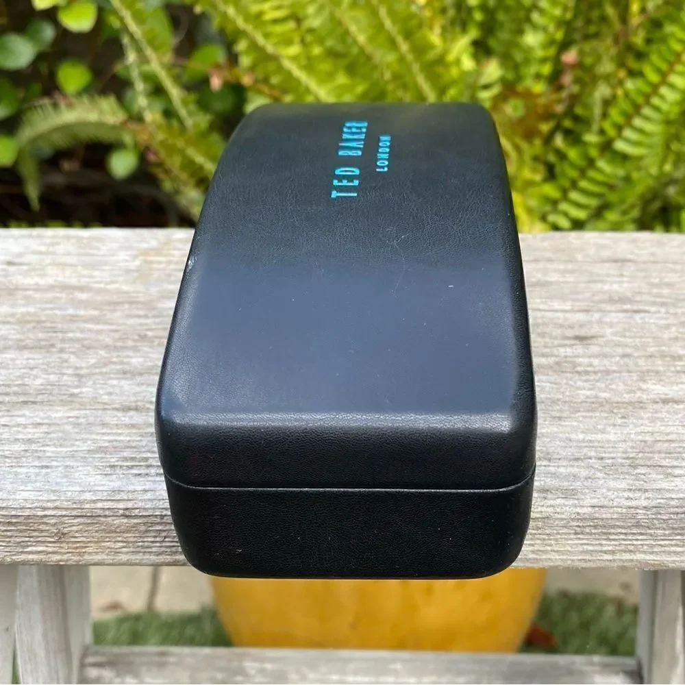 Ted Baker Black Rectangle Sunglasses Case. Unisex EUC!